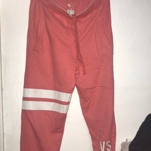 coral victoria secret sweats